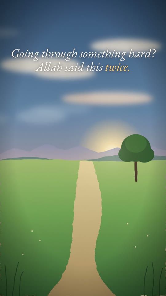 Anime scene: a painted still brought to life under an ayah